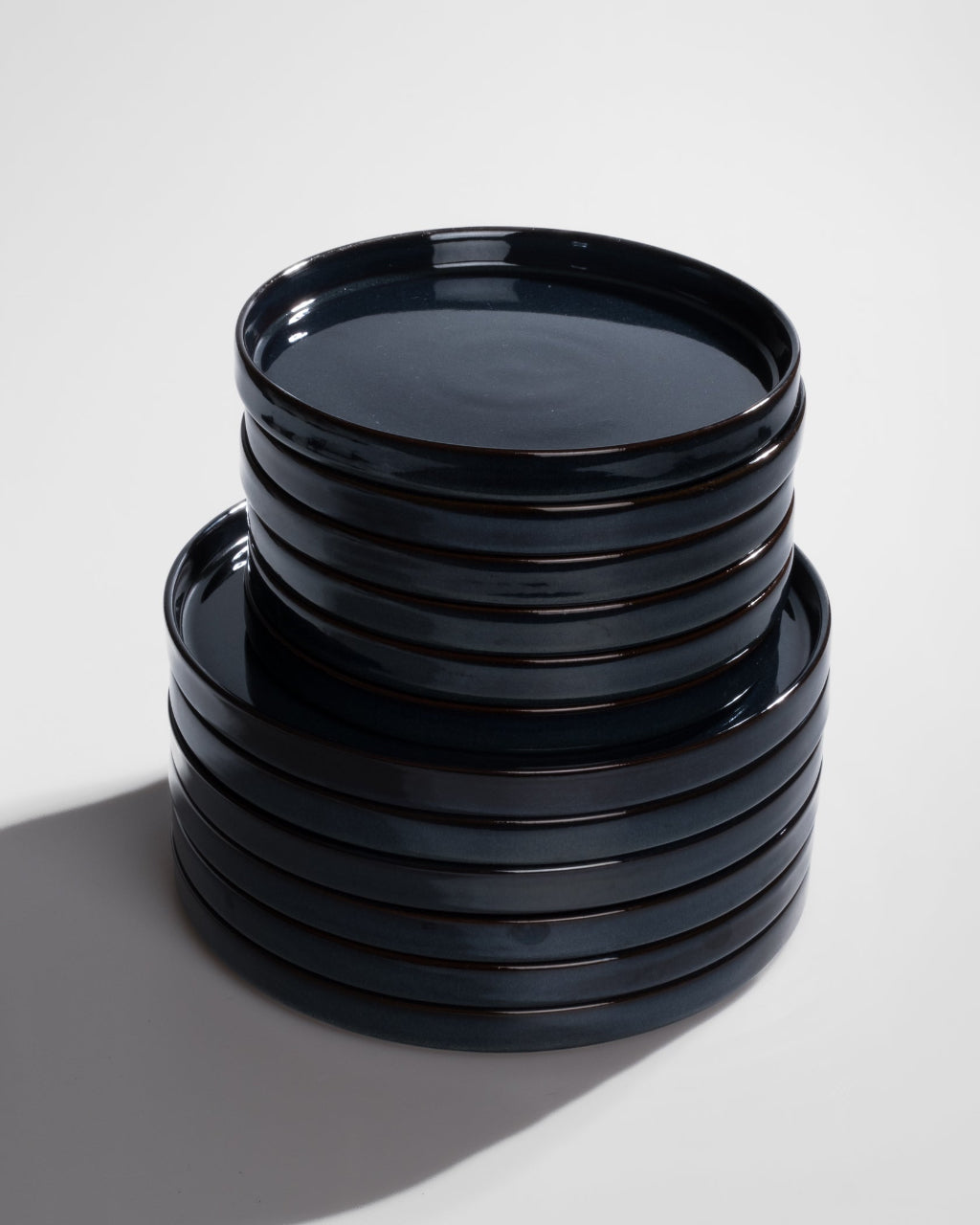 Handgemachtes Keramik Geschirrset blau