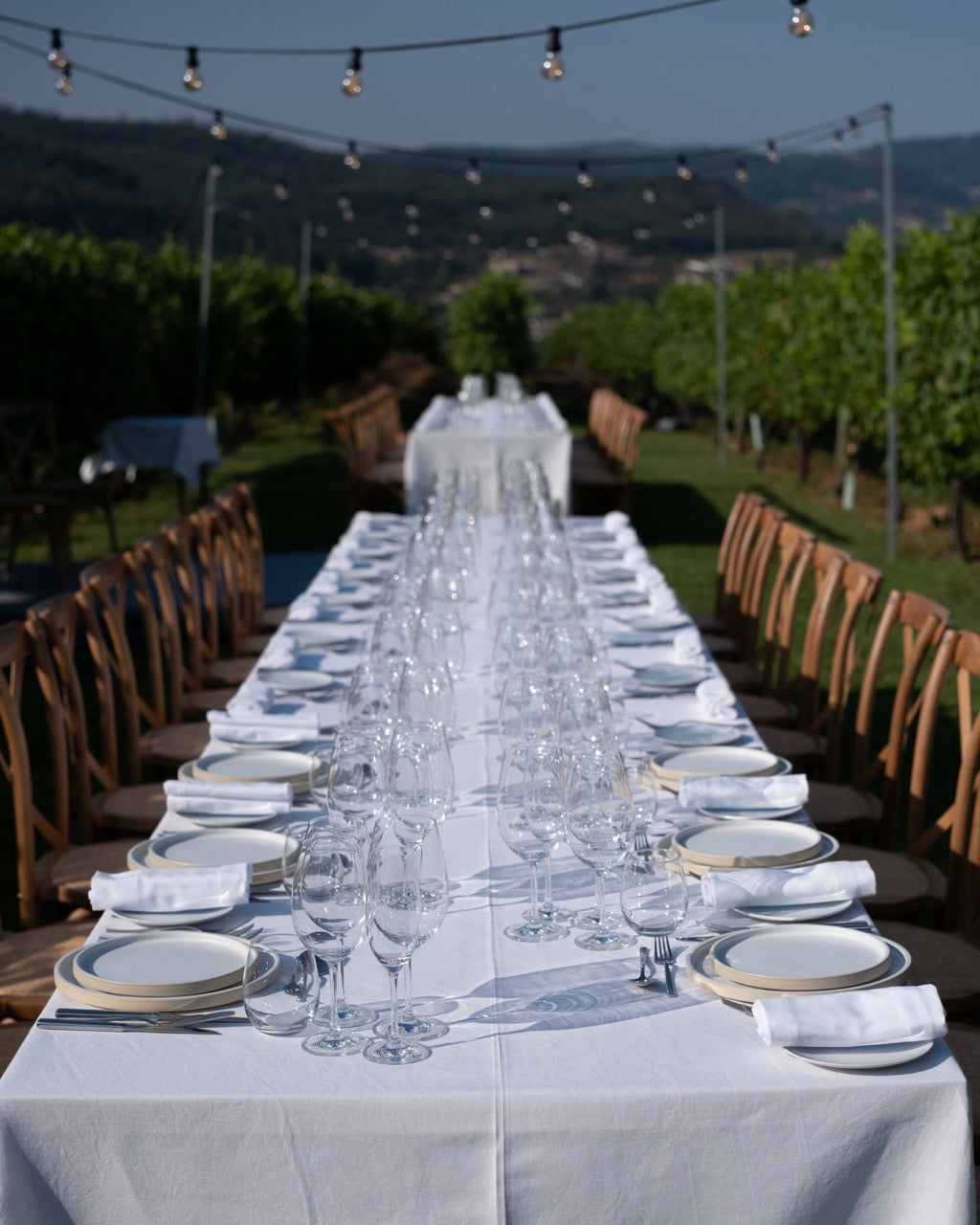 Handgemachtes Keramik Geschirrset weiß matt