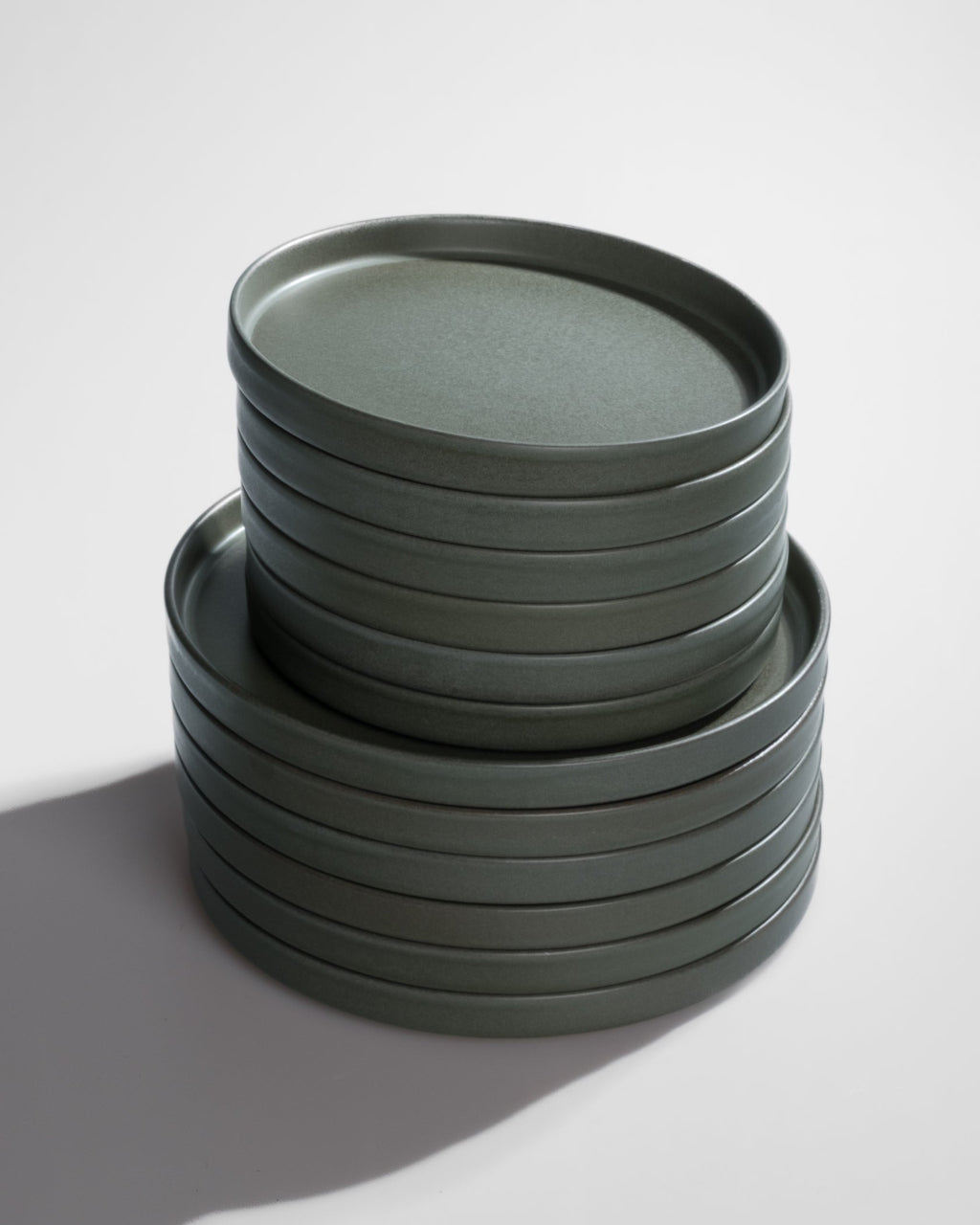 Handgemachtes Keramik Geschirrset grün