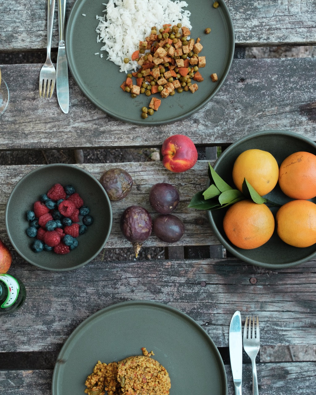 Handgemachtes Keramik Geschirrset grün