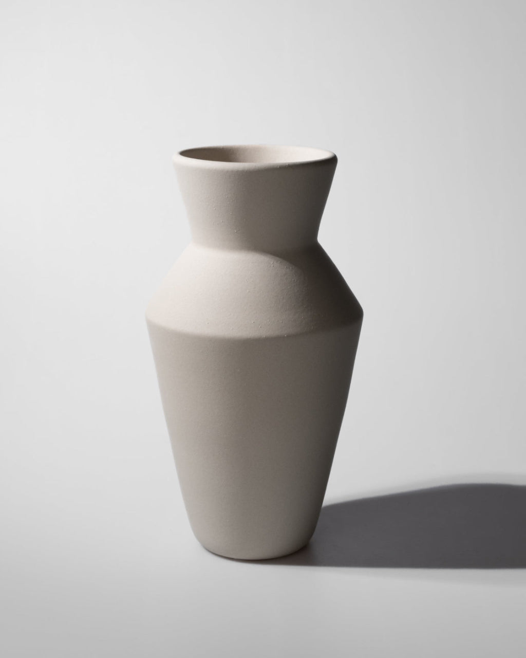 Handgemachte Keramik Vase beige