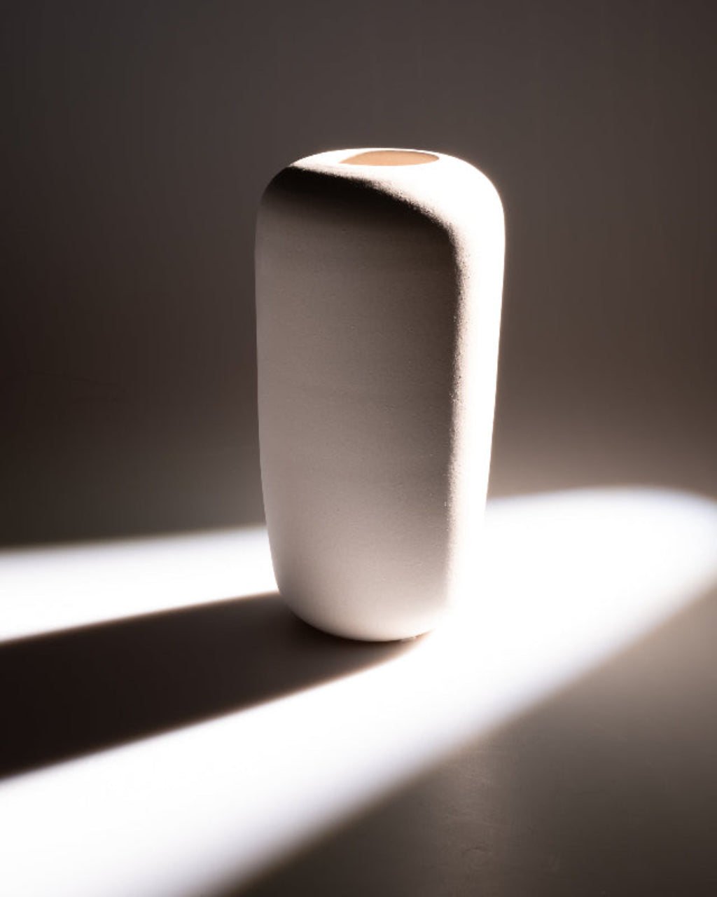 Handgemachte Keramik Vase beige