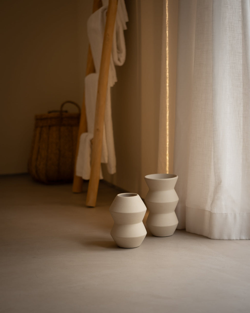 Design Keramik Vase beige