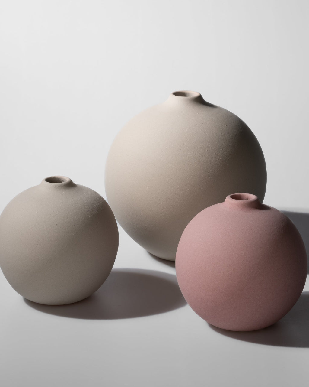 Runde Keramik Vase handgemacht