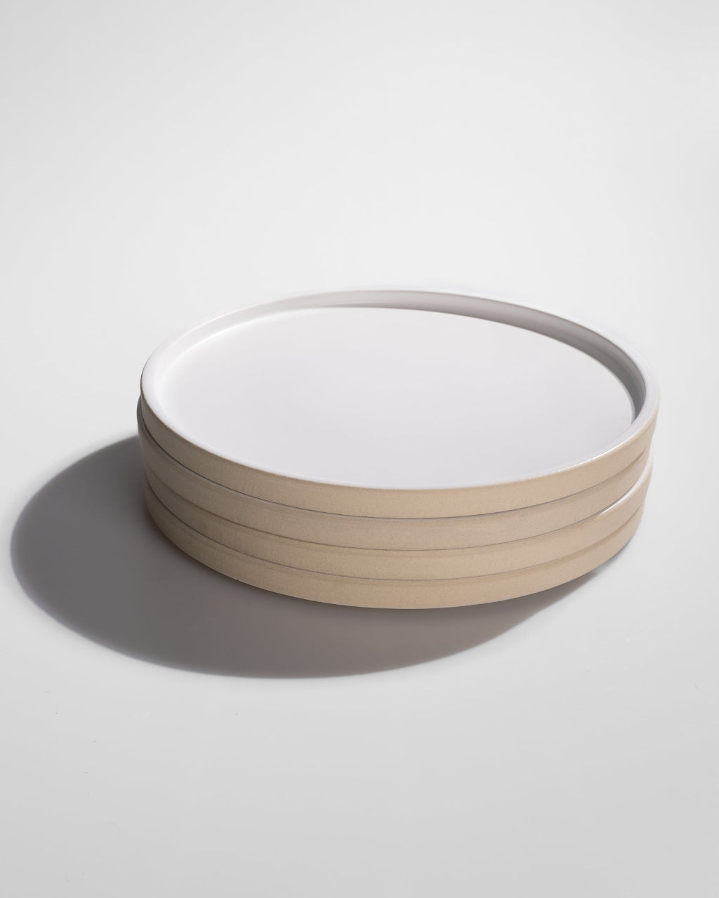 Handgemachtes Keramik Geschirr weiß matt