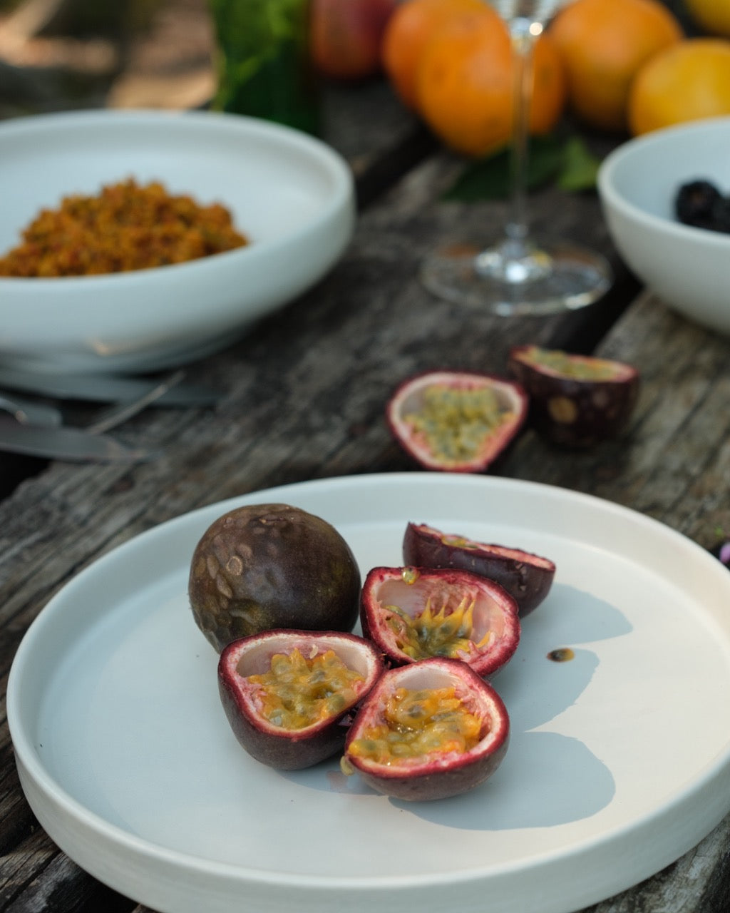 Handgemachtes Keramik Geschirr weiß