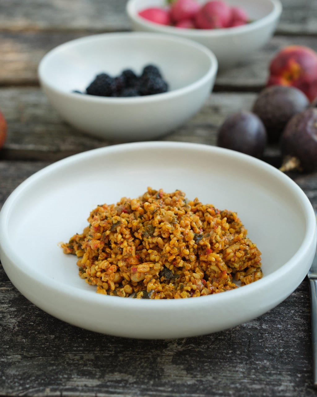 Handgemachtes Keramik Geschirr weiß