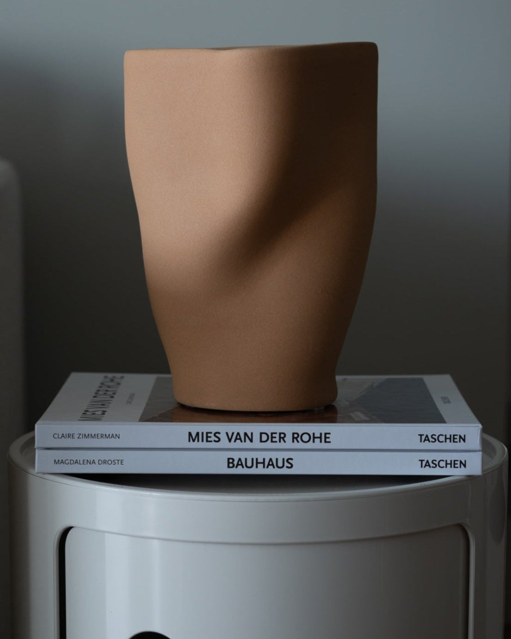 Organische Keramik Vase Terrakotta