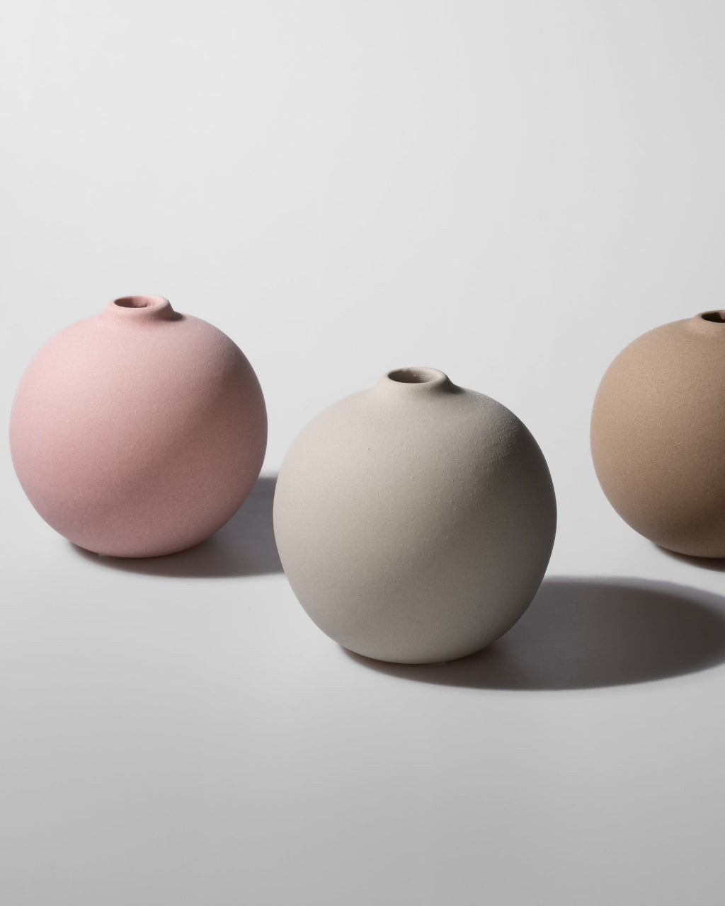 Runde Keramik Vase handgemacht